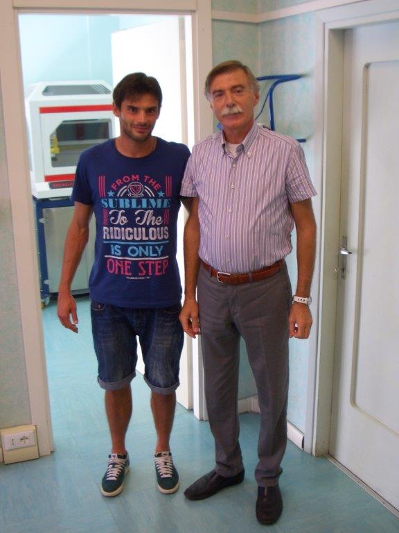 MARCO ZAMBELLI CAPITANO AC BRESCIA CALCIO 2013 CON IL NS T.ORTOPEDICO SIG CASTELLETTI