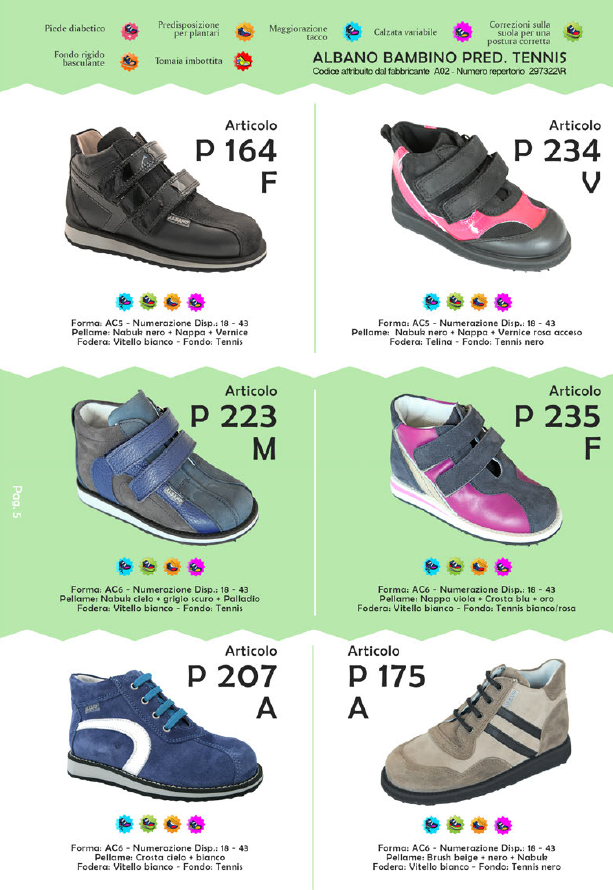 scarpe per plantari bambini