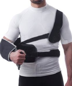 Pratico tutore funzionale con chiusure a strappo veloci e regolabili Abduzione ( apertura) articolazione spalla post intervento