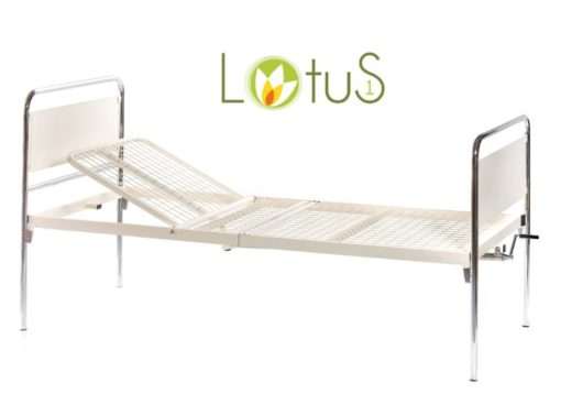 Letto Lotus con Rete a Segmenti Manovella Singola