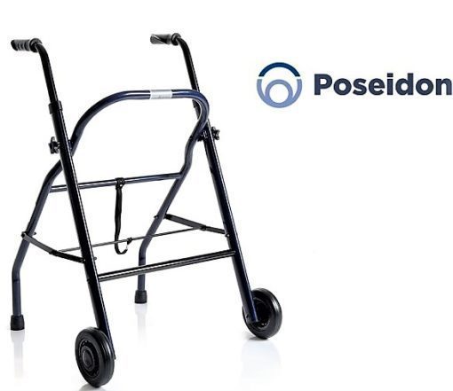 Deambulatore ROLLATOR Pieghevole RP675 2 Ruote e 2 Puntali - POSEIDON