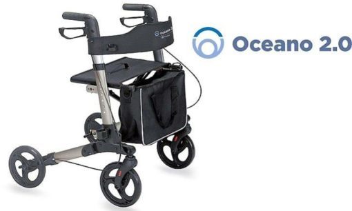 Deambulatore ROLLATOR Pieghevole Leggero in Alluminio Art RP 545 OCEANO 2.0