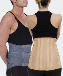 Corsetto elastico alto cm 33 per sostegno della schiena , dolori osteoporosi e artrosi , ernia del disco Pratico e veloce da mettere e togliere con doppi tiranti addomnali chiusure a strappo con velcri leggeri ed automodellanti