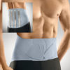 Corsetto elastico lombosacrale con 4 rinforzi paravertebrali e tiranti pelvici estremamente sottile perfettamente aderente