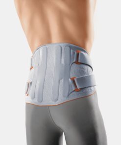 Corsetto semirigido lombosacrale Vertebradyn Strong&nbsp;alto con 4 rinforzi paravertebrali e 4 tiranti pelvici in materiale traspirante