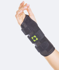 Ortesi per polso con rinforzo palmare in Airmesh con rinforzo palmare e fascia di chiusure Forme artrosiche e artritiche del polso