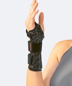 Manu-Cast ORGANIC Tutore Corto Doccia Polso Mano bio-scheletrico Imbottitura rimovibile con sistema “Quick Click” cinturini con chiusura regolabile