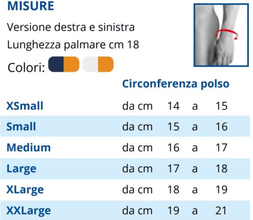 7157 Manudyn “Supreme” Ortesi per polso in elastico con pelotta in silicone e rinforzo palmare