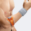 EPI HiT Bracciale Regolabile Epicondilite con pressore bilaterale in silicone e supporto polso