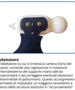 Tutore posturale per polso e mano, pneumatico modificabile e orientabile