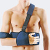 Ortho Omo Deluxe (tipo Gilchrist) Immobilizzatore di spalla e braccioa gomito piegato sostenuto alla spalla&nbsp;che permette una riduzione della pressione sull&rsquo;area clavicolare