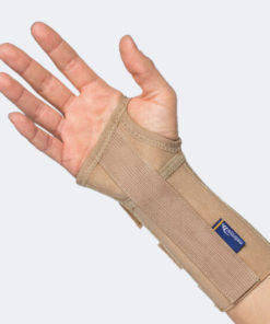 Ortesi per polso in elastico con rinforzo palmare