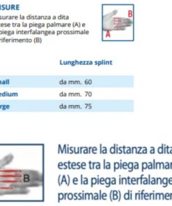 Proxi® Trigger Splint per dita mano Struttura interna in tessuto “Neptune”Rinforzo interno in Alluminio, morforegolabile per stabilizzare articolazione interfalanfea prossimale (IFP)