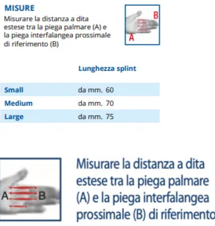 Proxi® Trigger Splint per dita mano Struttura interna in tessuto “Neptune”Rinforzo interno in Alluminio, morforegolabile per stabilizzare articolazione interfalanfea prossimale (IFP)