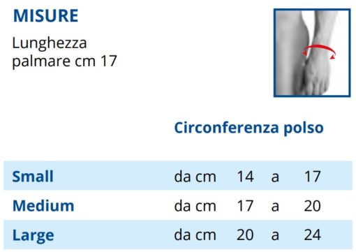 P 704 Sport - P 704BG Skin Ortesi Polso in elastico con cinturino chiusura semirigido