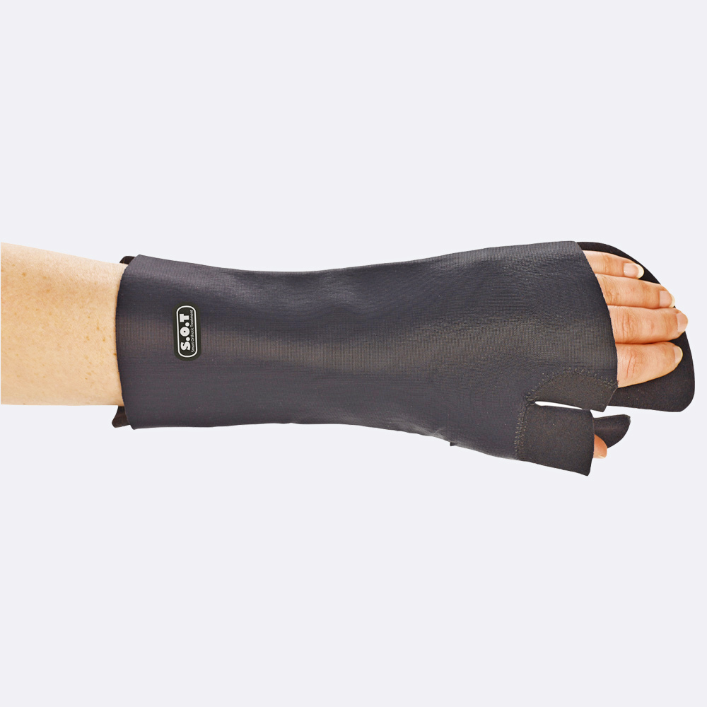 SOT Doccia per polso, mano, dita e pollice, modificabile Prevenzione di contratture di polso, mano e dita Struttura in alluminio modellabile