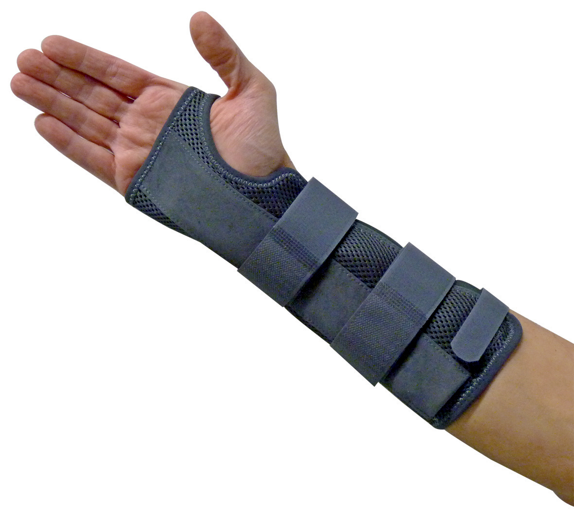 SP-888 Ortesi Polso in Airmesh rinforzo palmare e pollice Struttura in tessuto traspirante AirmeshSupporto palmare e dorsale in alluminio modellabile, rimovibile