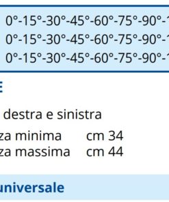 Tutore articolato di gomito regolabile, telescopico