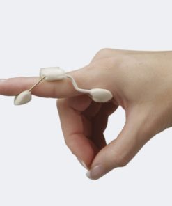 Art. 507 Ferula per estensione singolo dito in acciaio armonico a 3 punti conformabile Ipermobilità in flessione articolazioni interfalangee prossimali