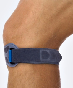 Cinturino sottorotuleo in neoprene con pressore in silicone UNIVERSALE Quadri infiammatori del tendine pre-rotuleo e sottorotuleo